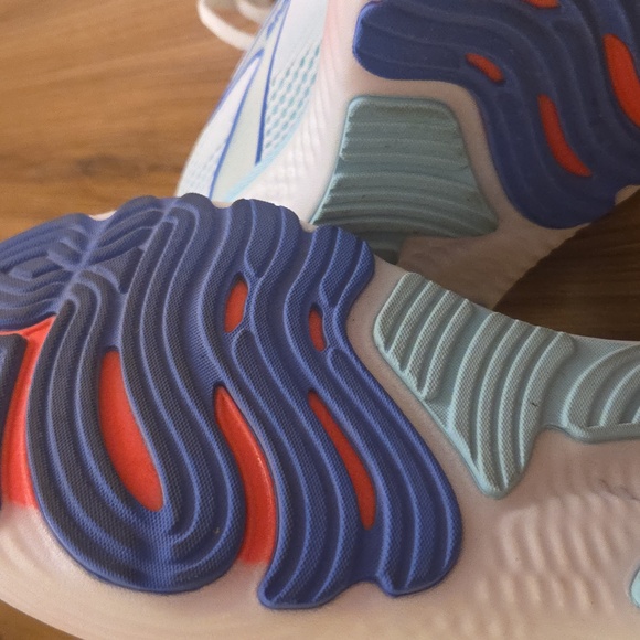 Women's Brooks Glycerin GTS Running Walking Shoes Size 9.5 White And Blue - Picture 9 of 9